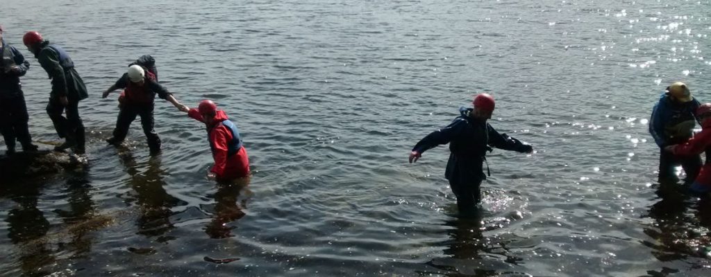 Paddling at Ardentinny break